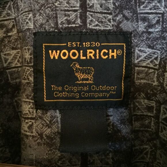 Woolrich Vintage Blue Retro Patterned Button Up - Picture 3 of 7